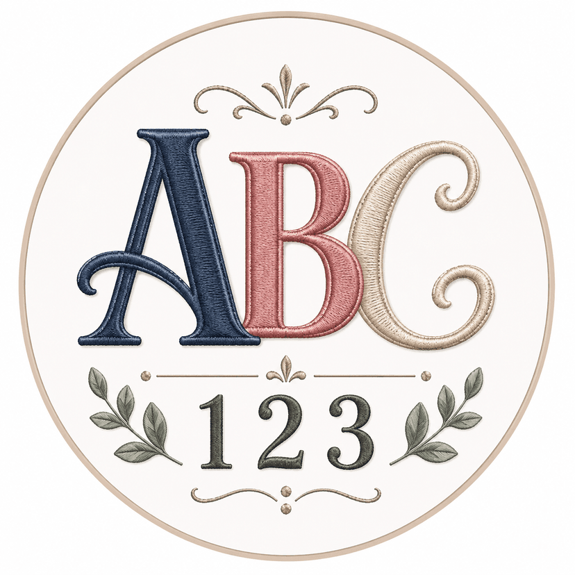 Embroidery Fonts