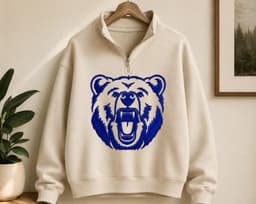 Bear Head Embroidery Design, Embroidery Pattern, Animal Embroidery | 6 sizes thumbnail 6
