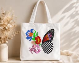 Butterfly Embroidery Design Set of 2, Floral Butterfly Machine Embroidery Pattern thumbnail 6