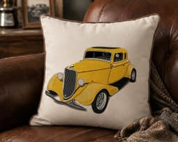 Vintage Car Embroidery Design | Classic Car Machine Embroidery File | Instant Download thumbnail 5